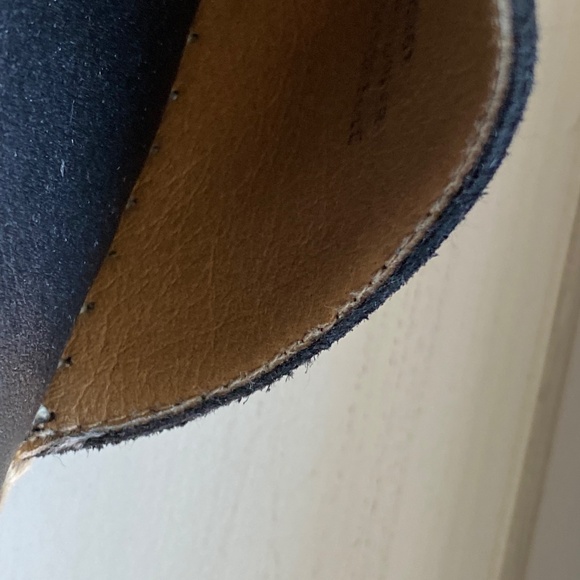 REDUCED! PASEART Espadrille Sandals Black Suede Size 7.5 EUC - Picture 8 of 8